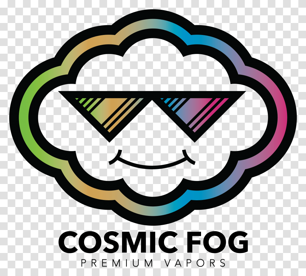 Cosmic Fog Rainbow Logo With Type Cosmic Fog Eliquid, Batman Logo, Label Transparent Png