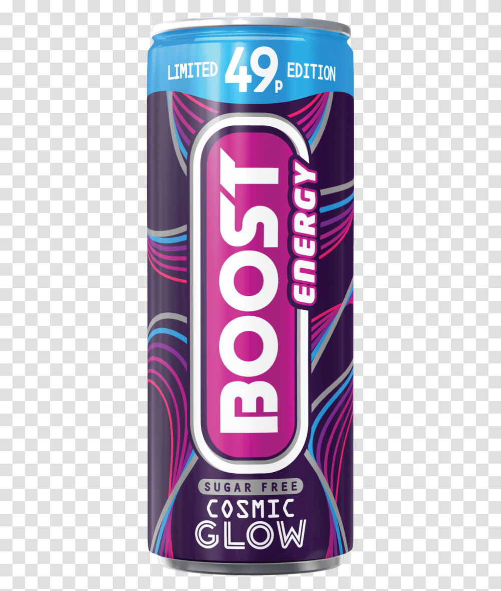 Cosmic Glow Boost, Soda, Beverage, Drink, Tin Transparent Png