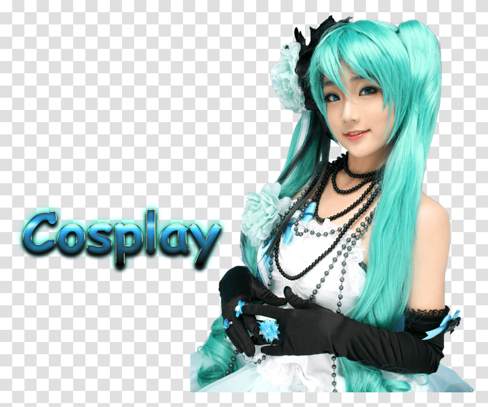 Cosplay Festival Hatsune Miku Cosplay, Costume, Person, Human, Hair Transparent Png