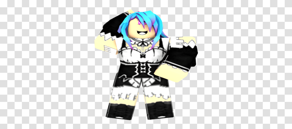 Cosplay Rem Anime Roblox Cartoon, Person, Human, Clothing, Apparel Transparent Png