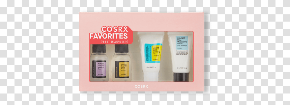 Cosrx Favorites Best Sellers Set, Bottle, Cosmetics, Lotion, Label Transparent Png