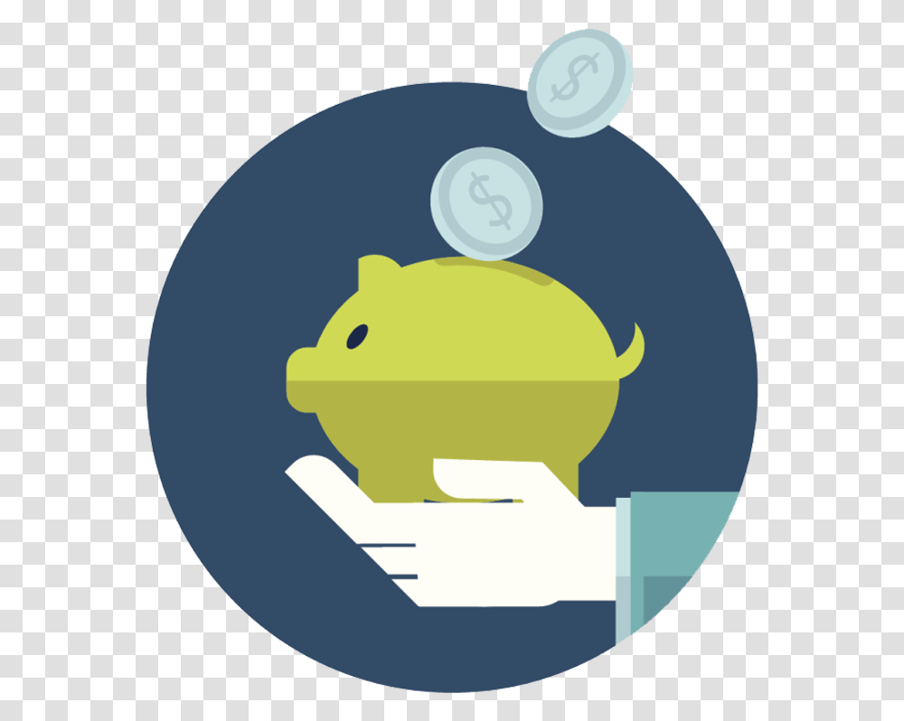 Cost Competitive Icon, Piggy Bank, Bear, Wildlife, Mammal Transparent Png