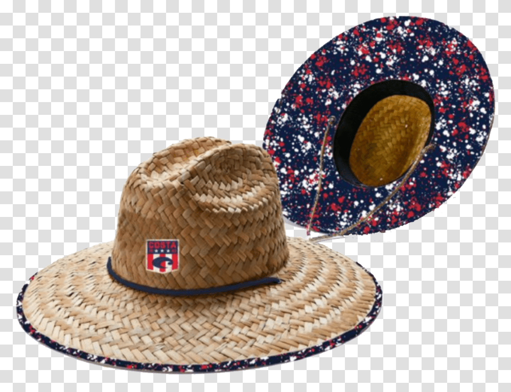 Costa Del Mar Firework Lifeguard Hat Costa Straw Hat, Clothing, Apparel, Sun Hat, Cowboy Hat Transparent Png