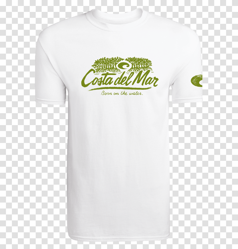 Costa Del Mar Mangrove In White Size S Angle Active Shirt, T-Shirt, Plant, Sleeve Transparent Png