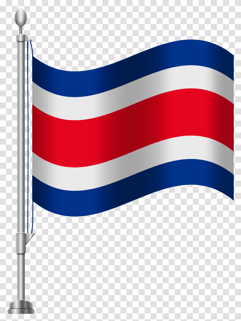 Costa Rica Flag Clip Art, American Flag Transparent Png