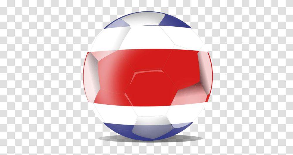 Costa Rica Flag Football For Soccer, Soccer Ball, Team Sport, Sports, Sphere Transparent Png