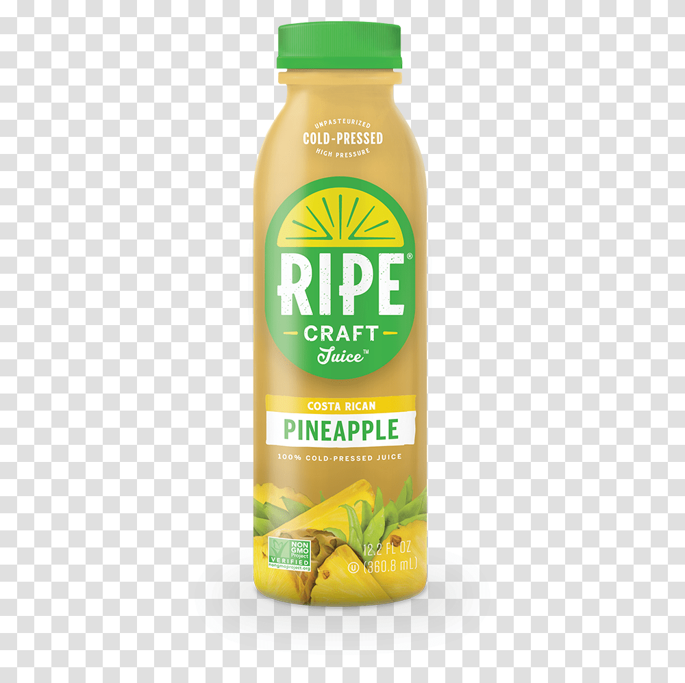 Costa Rican Pineapple Cold Pressed Pineapple Juice, Bottle, Tin, Aluminium, Ketchup Transparent Png