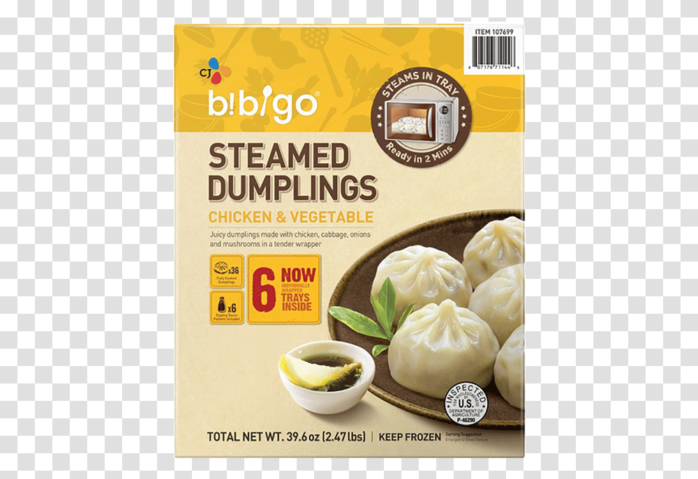 Costco Bibigo Steamed Dumplings, Pasta, Food, Ravioli Transparent Png