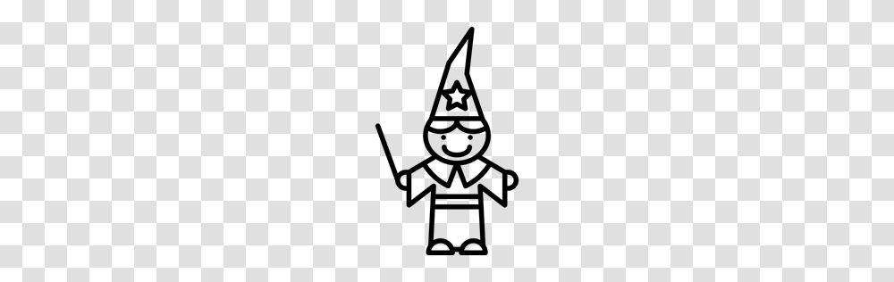 Costume Boy Magician Magic Wand People Icon, Gray, World Of Warcraft Transparent Png