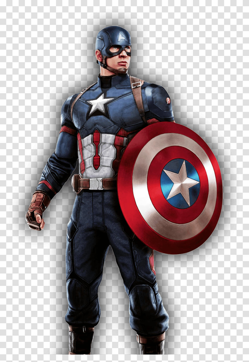 Costume De Captain America, Armor, Person, Human, Helmet Transparent Png