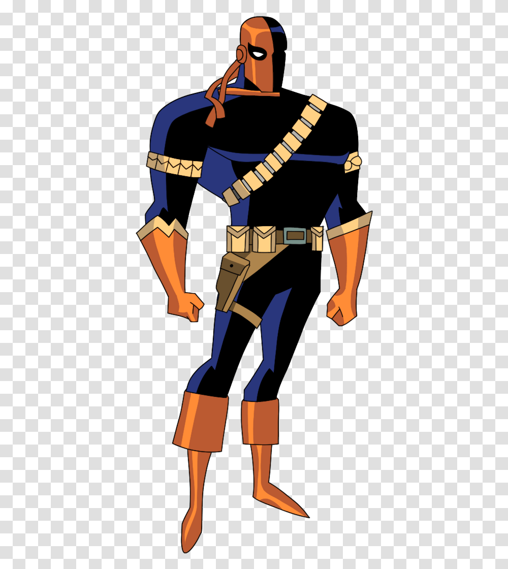 Costume Drawing Deathstroke Deathstroke Dcau, Person, Duel, Hand Transparent Png