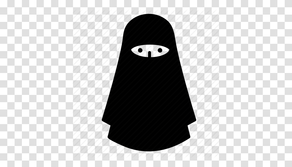 Costume Islamic Veil Muslim Niqab Scarf Woman Icon, Cowbell, Cone, Scoreboard Transparent Png