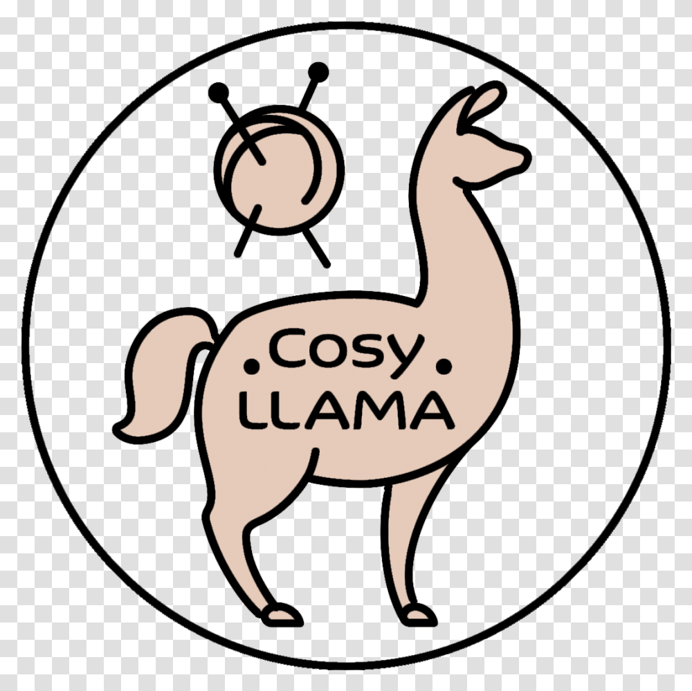 Cosy Llama Cartoon, Animal, Mammal, Symbol, Wildlife Transparent Png