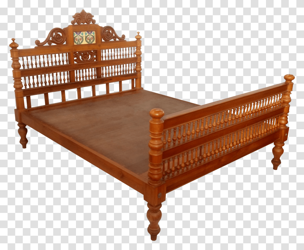 Cot King Size Antique Style Bed Frame Transparent Png