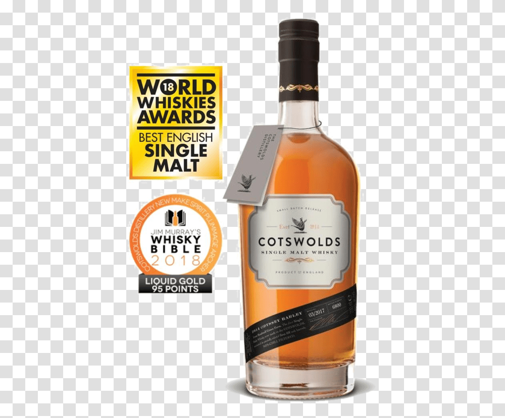 Cotswolds Single Malt Whisky, Liquor, Alcohol, Beverage, Drink Transparent Png
