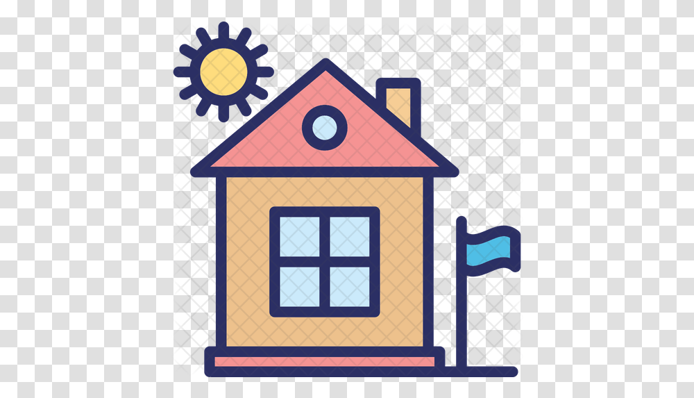 Cottage Icon Orange House Clipart, Den, Dog House, Kennel Transparent Png