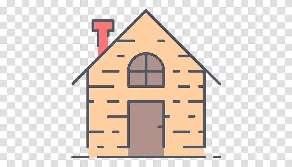 Cottage Icon Vertical, Building, Housing, Architecture, Road Sign Transparent Png