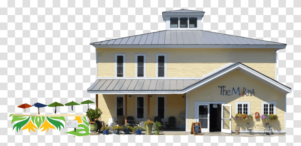 Cottages Clipart Marina Restaurant Brattl, Housing, Building, Grass, Plant Transparent Png