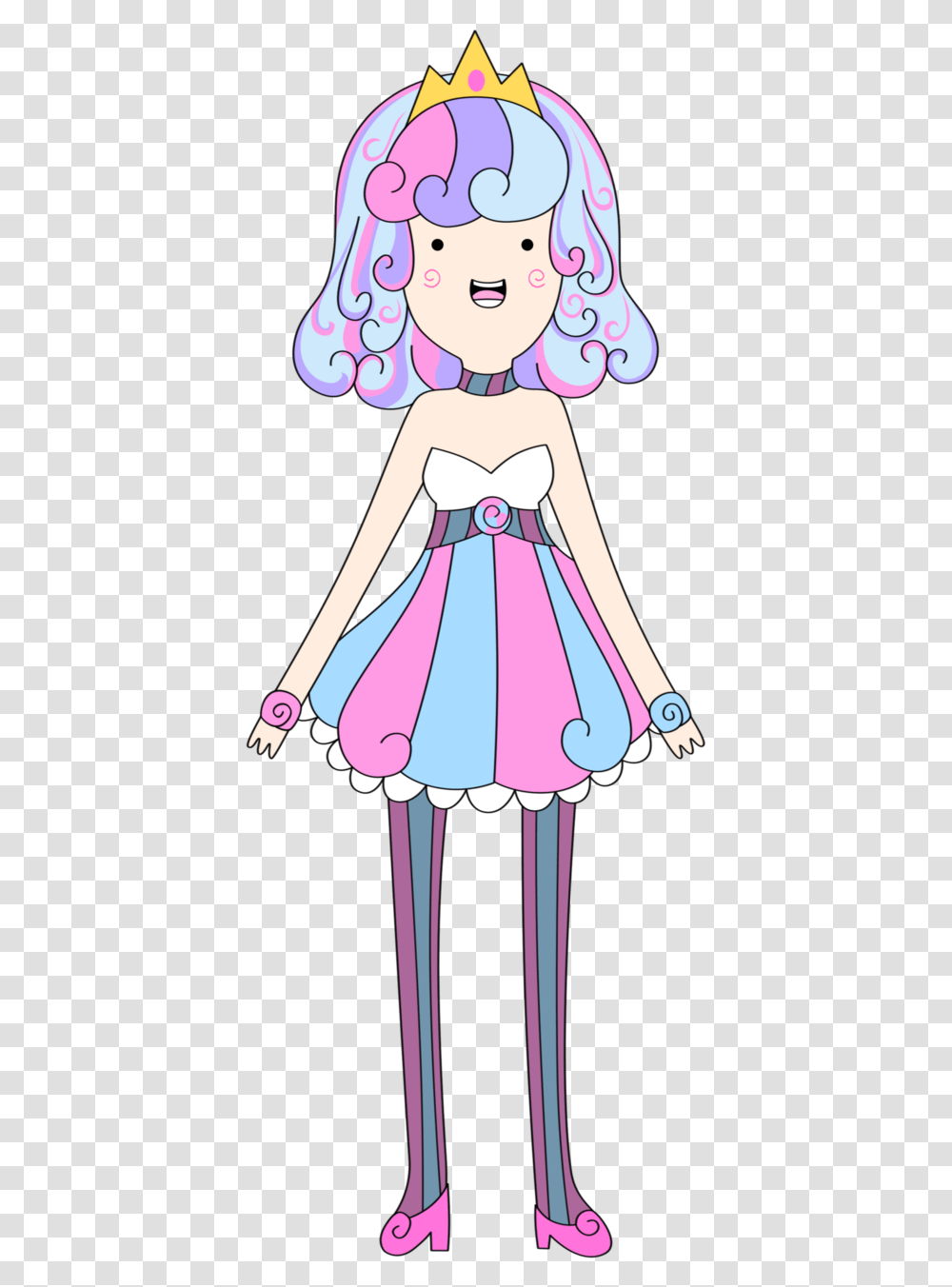 Cotton Candy Adventure Time Fan Character Princess, Apparel, Toy, Figurine Transparent Png