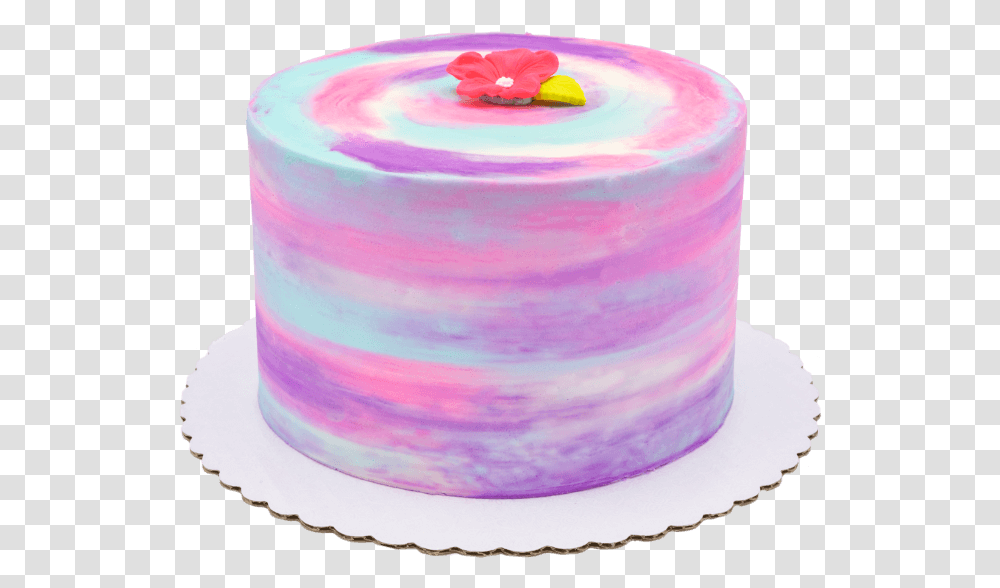 Cotton Candy Birthday Cake, Dessert, Food, Icing, Cream Transparent Png