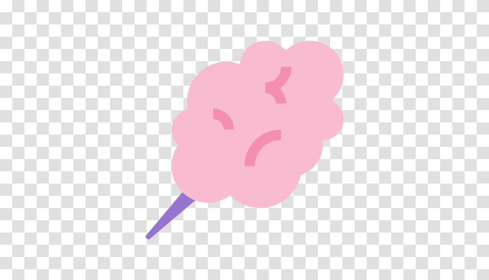 Cotton Candy Cotton Foot Icon With And Vector Format, Plant, Heart, Flower, Blossom Transparent Png