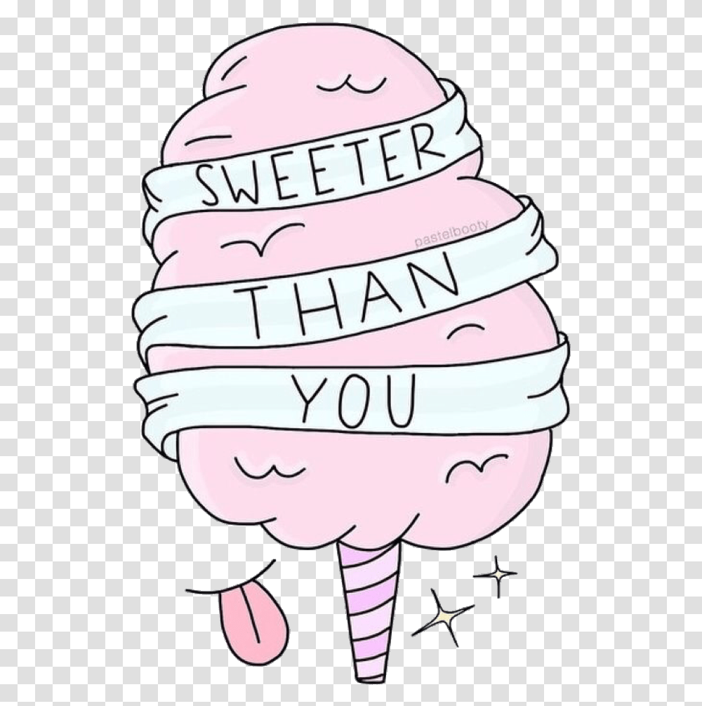 Cotton Candy Download Cotton Candy Stickers Aesthetic, Helmet, Apparel Transparent Png