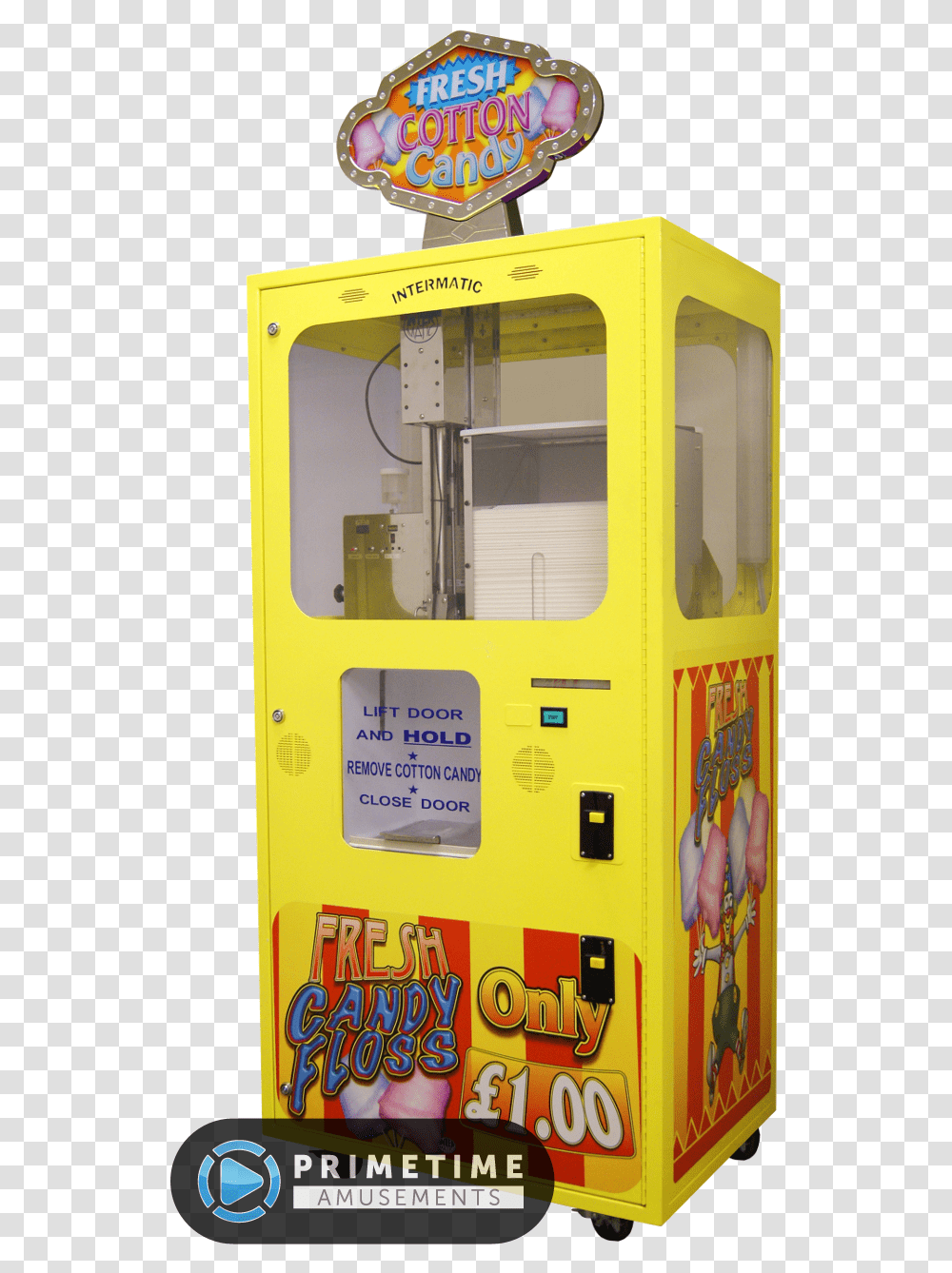 Cotton Candy Floss Vending Machine For Sale, Kiosk, Bus, Vehicle, Transportation Transparent Png