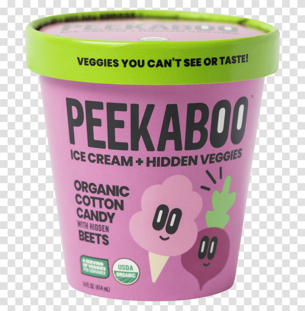 Cotton Candy With Hidden Beets Peekaboo Ice Cream, Dessert, Food, Yogurt, Creme Transparent Png