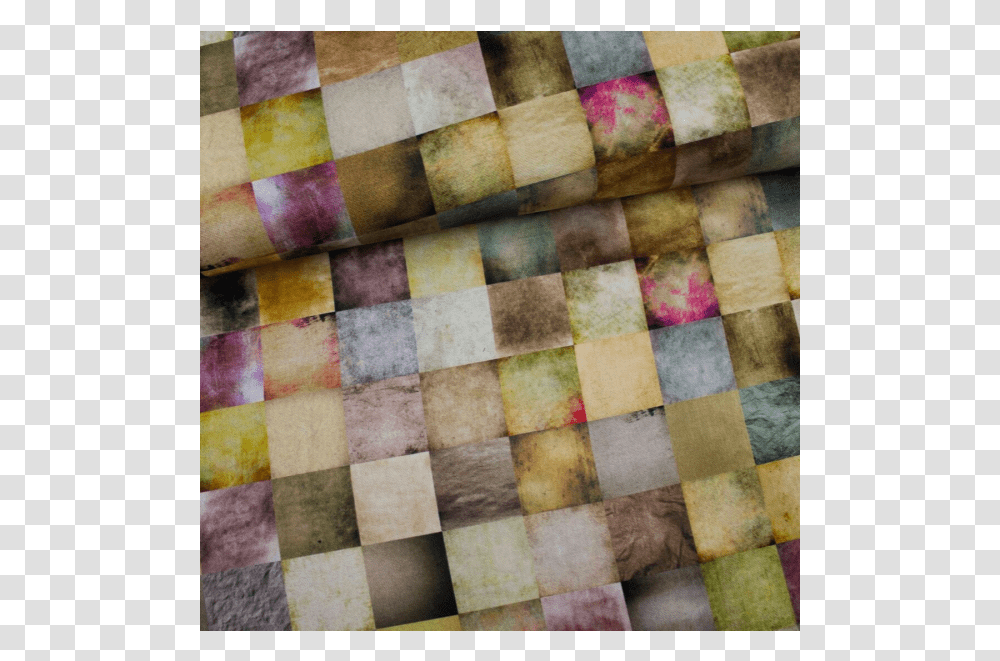 Cotton Canvas Printed Squares Multicolored Wood, Home Decor, Rug, Linen, Weaving Transparent Png
