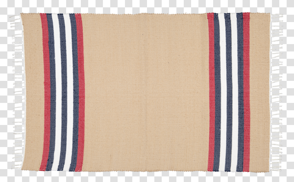 Cotton Dhurrie Dark Stone With Red Stripe Wool, Rug Transparent Png