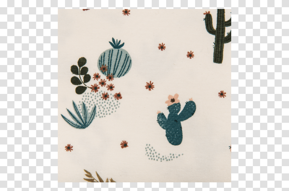 Cotton Jersey Printed Cacti In The Desert Multicolored Barbary Fig, Embroidery, Pattern, Bird, Animal Transparent Png