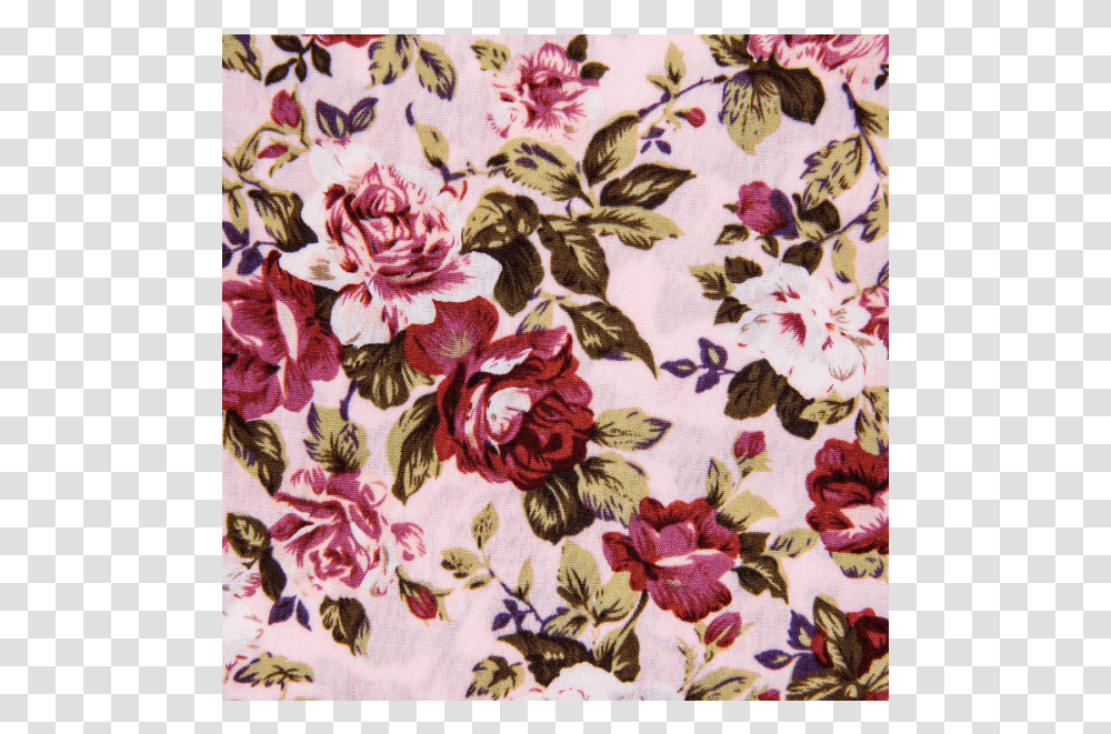 Cotton Poplin Printed Romantic Rose Pattern Light Pink Garden Roses, Floral Design, Plant Transparent Png