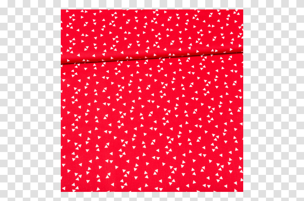 Cotton Poplin Printed Triangle Rain Red Art, Texture, Polka Dot, Rug Transparent Png