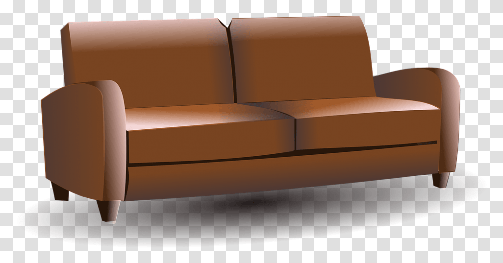 Couch Clip Art Download Brown Couch Clipart, Cushion, Furniture, Indoors, Architecture Transparent Png