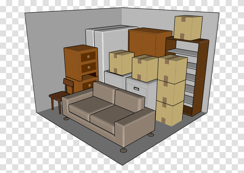 Couch, Furniture, Building, Drawer, Warehouse Transparent Png