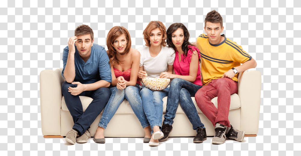 Couch Person On Couch People On A Couch Couch People, Shoe, Clothing, Family, Popcorn Transparent Png