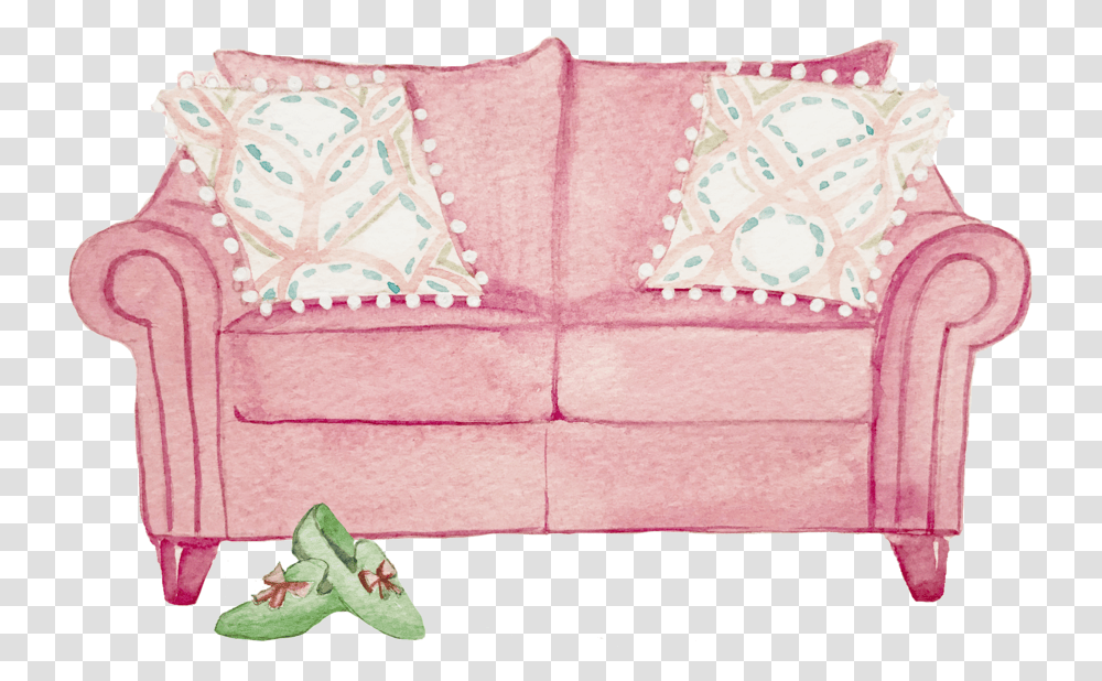 Couch, Pillow, Cushion, Pattern, Applique Transparent Png