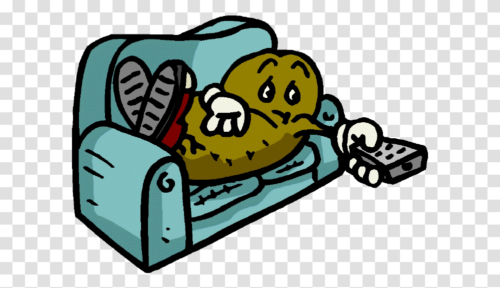 Couch Potato Clipart No More Couch Potato, Furniture, Food Transparent Png