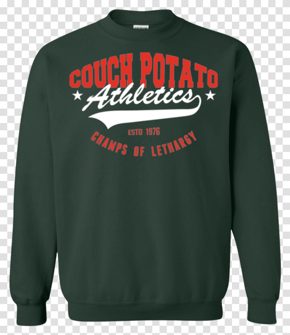 Couch Potato Crewneck Sweatshirt Artesanart, Apparel, Sleeve, Sweater Transparent Png