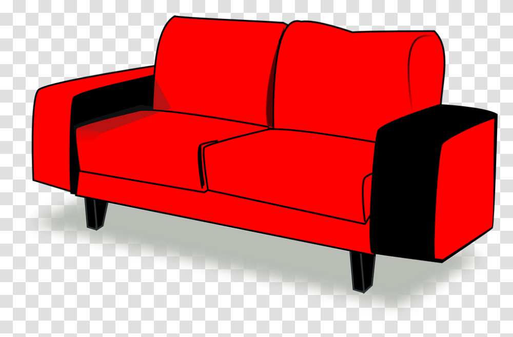 Couch Red Sofa Interior Furniture Comfortable Couch, First Aid Transparent Png