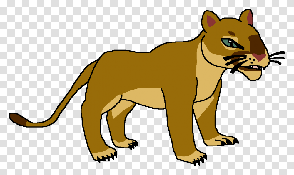 Cougar Cartoon, Wildlife, Animal, Mammal, Bear Transparent Png