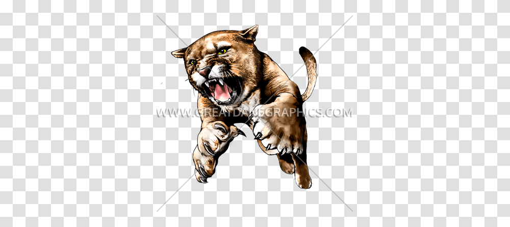 Cougar Full Body Production Ready Artwork For T Shirt Printing, Tiger, Wildlife, Mammal, Animal Transparent Png