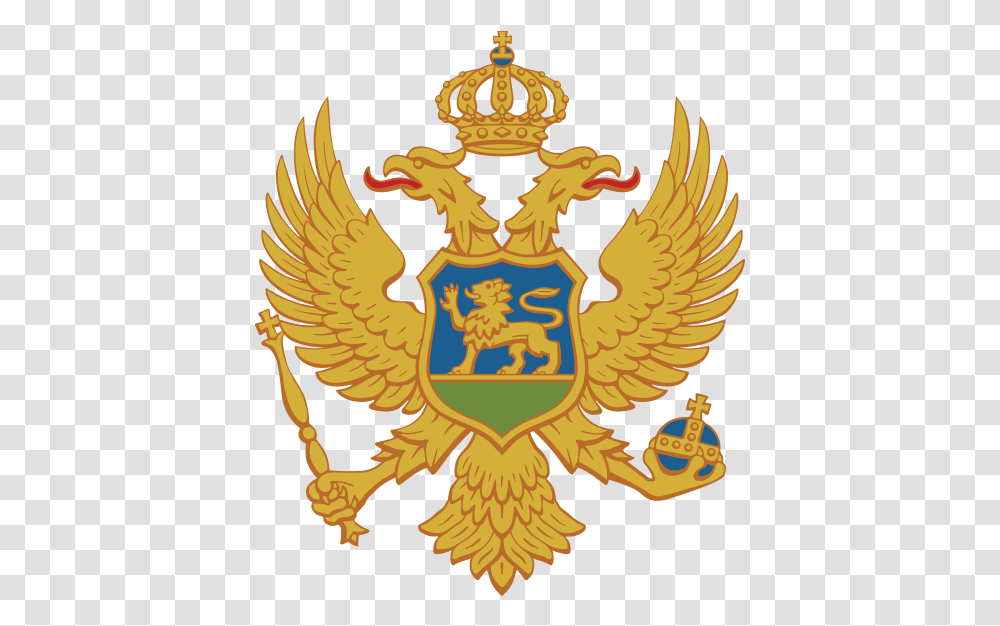 Could Anyone Make This Eagle Look Like Montenegro Coat Of Arms, Symbol, Emblem, Logo, Trademark Transparent Png