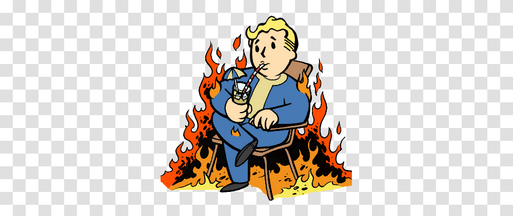 Couldnt Find A Decently Coloured In Vault Boy Burn Icon So I, Performer, Flame, Fire, Leisure Activities Transparent Png