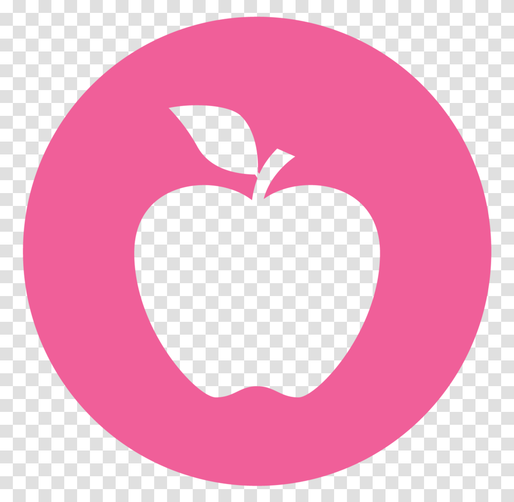 Council Bluffs Schools Foundation Hot Pink Snapchat Logo, Plant, Fruit, Food, Apple Transparent Png