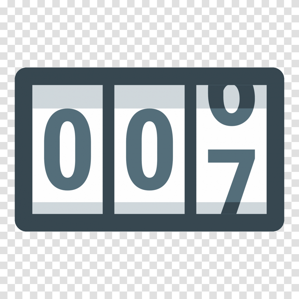 Counter Icon, Number, Clock Transparent Png