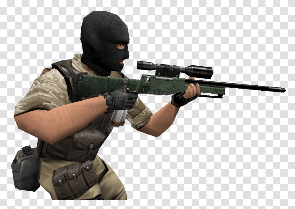 Counter Strike Counter Strike, Gun, Weapon, Weaponry, Person Transparent Png
