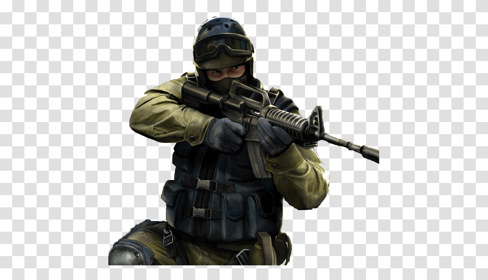 Counter Strike, Game, Person, Human, Helmet Transparent Png