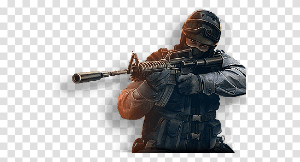 Counter Strike Images Free Download Counter Strike, Person, Human, Gun, Weapon Transparent Png