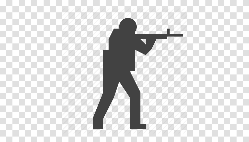 Counter Striker Csgo Csgo Esport Gaming Shooting Soldier Icon, Silhouette, Kneeling, Ninja, Duel Transparent Png